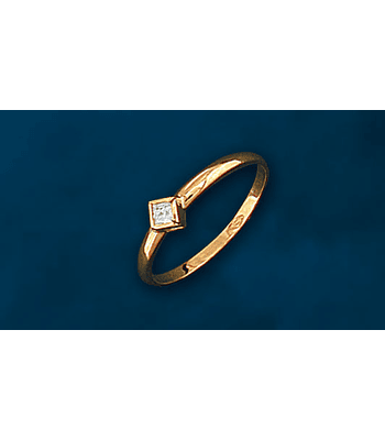 Anillo circón cuadrado cod 779 - E