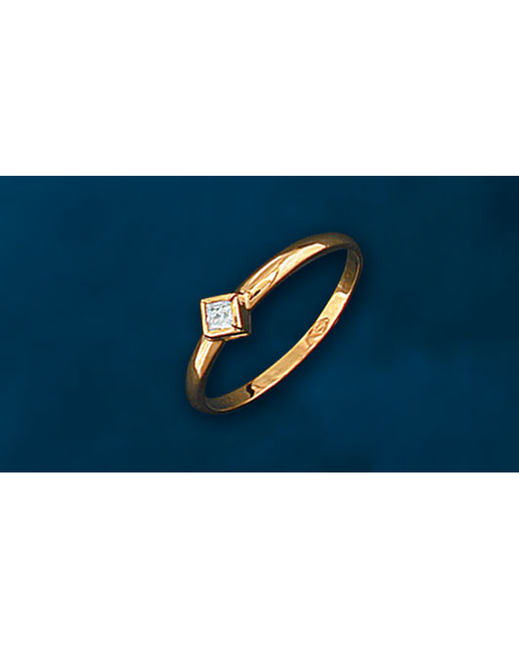Anillo circón cuadrado cod 779 - E