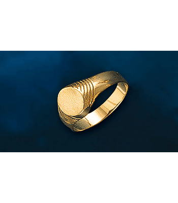  ANILLO SELLO OVALADO DIBUJO ESPIRAL  cod 1012