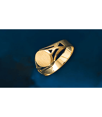   ANILLO SELLO OVAL CPO. CALADO  cod 1013