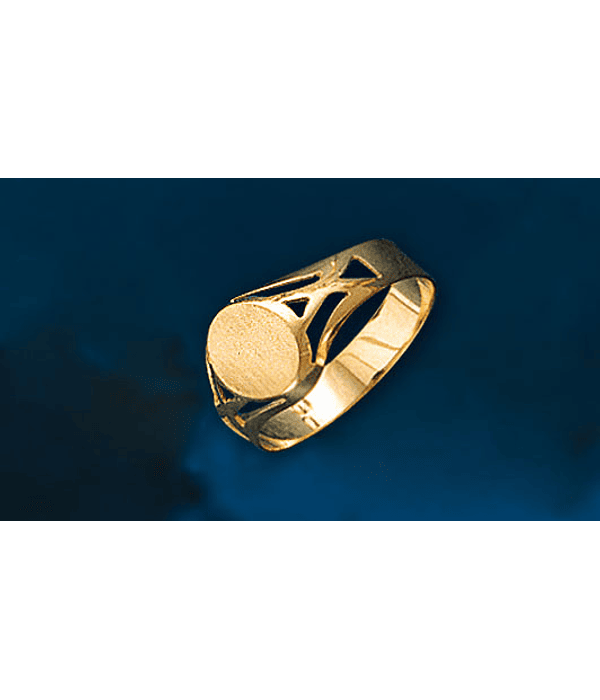   ANILLO SELLO OVAL CPO. CALADO  cod 1013