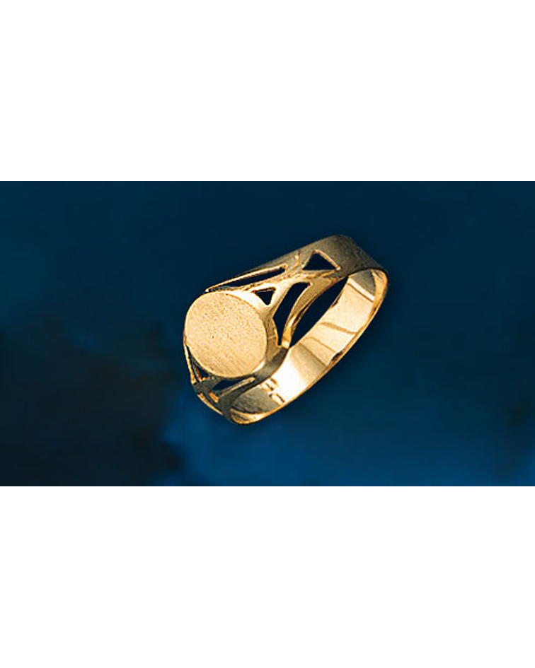   ANILLO SELLO OVAL CPO. CALADO  cod 1013