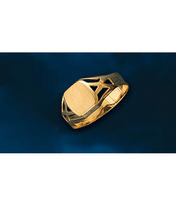 ANILLO SELLO CUADRADO CPO. CALADO cod 1017