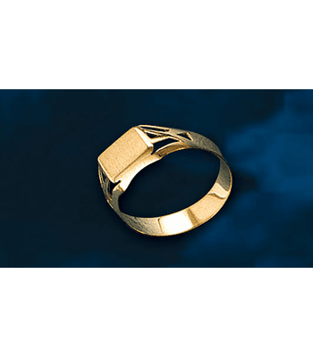 ANILLO SELLO RECTANG. CPO. CALADO cod 1018