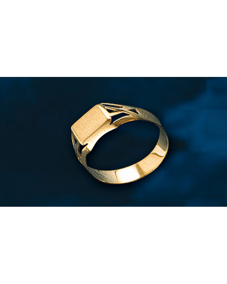 ANILLO SELLO RECTANG. CPO. CALADO cod 1018