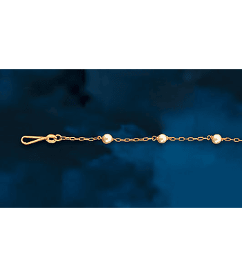 Collar Cadena con Perlas 50 cm largo - cod 2625