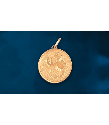 Medalla signo Escorpio grabado a mano cod 1710ES 