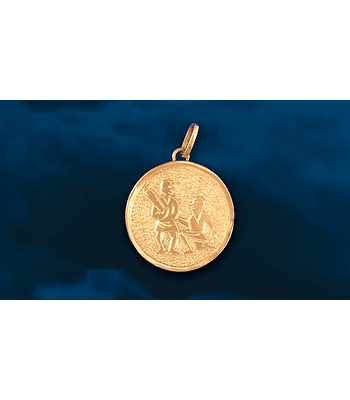 Medalla signo Géminis grabado a mano cod  1710GE