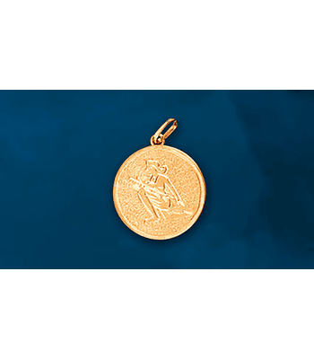 Medalla signo Virgo grabado a mano cod  1710VI 