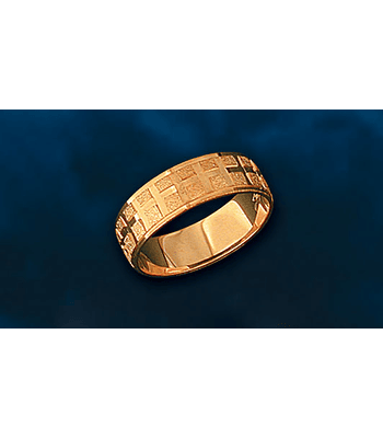 Argollas planas facet diseño cuadros 6mm cod 0212 - D