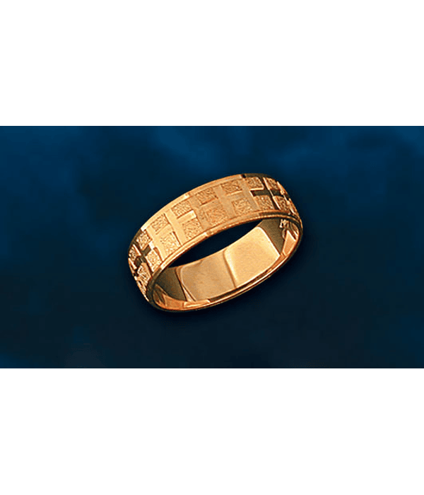 Argollas planas facet diseño cuadros 6mm cod 0212 - D