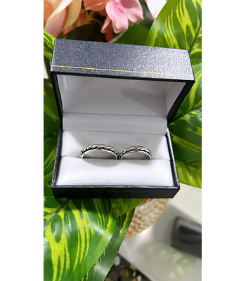 Argollas modelo trenzado cod 53