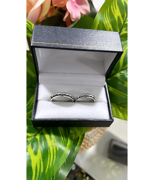 Argollas modelo trenzado cod 53