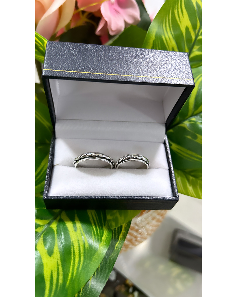 Argollas modelo trenzado cod 53