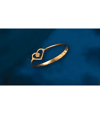 Modelo corazón con piedra recto cod 502