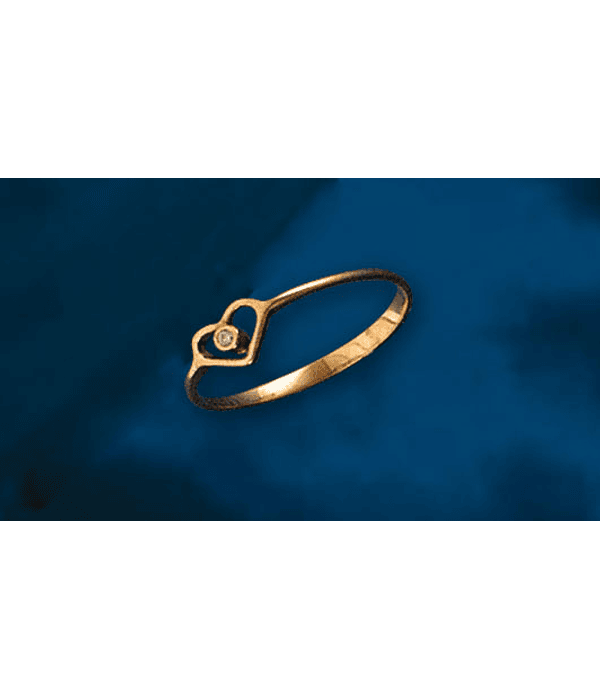 Modelo corazón con piedra recto cod 502