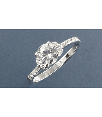 Anillo solitario con diseño