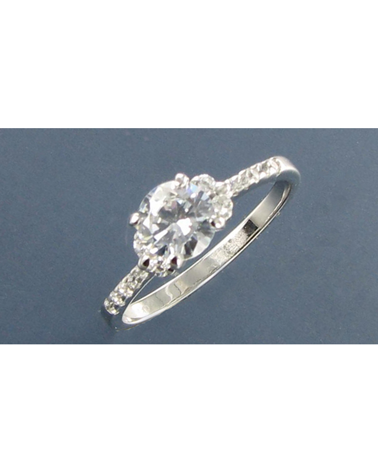 Anillo solitario con diseño