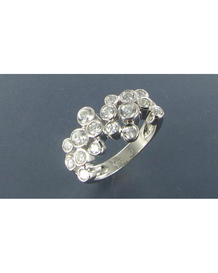 Anillo circones triple tira