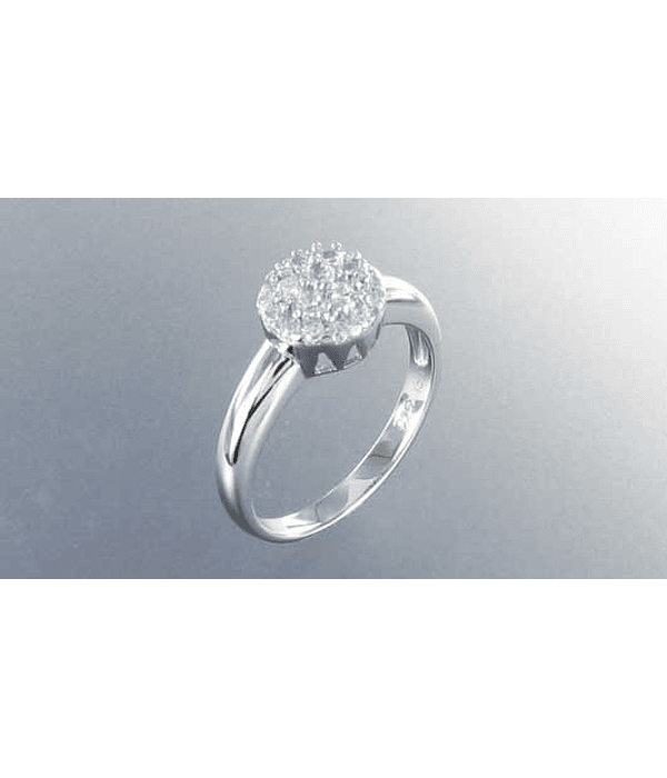 Anillo bolita multi circón 