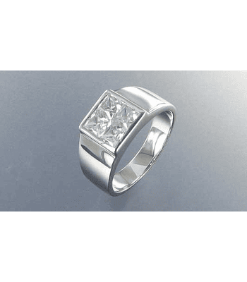 Anillo especial circón cuadrado