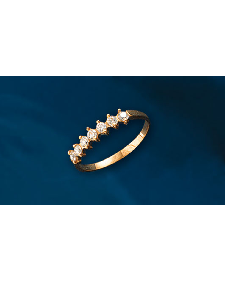 Anillo siete circones ✨ cod 0709