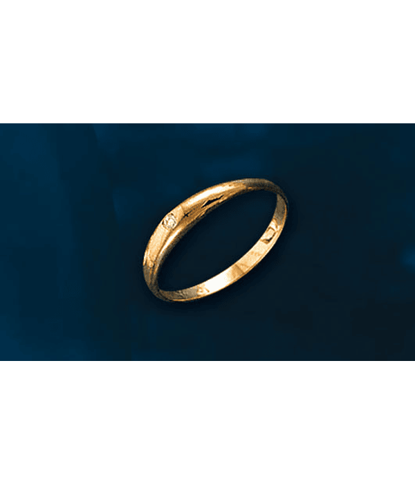 Anillo solitario circón cod 0716