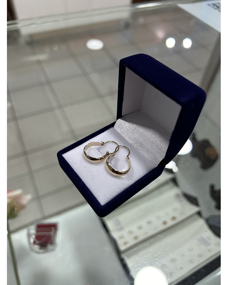 Aros bote no 2 de oro 18k⭐