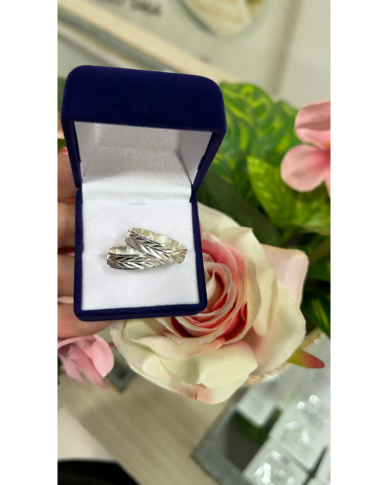 Argollas modelo espiga ag230