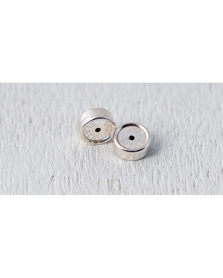 Tuerca a presión plata 