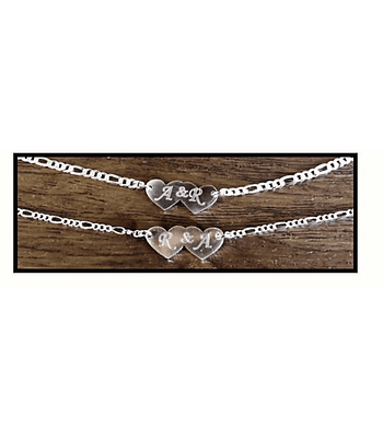 Dos pulseras corazones 