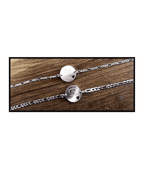 Pulseras parejas redonda 