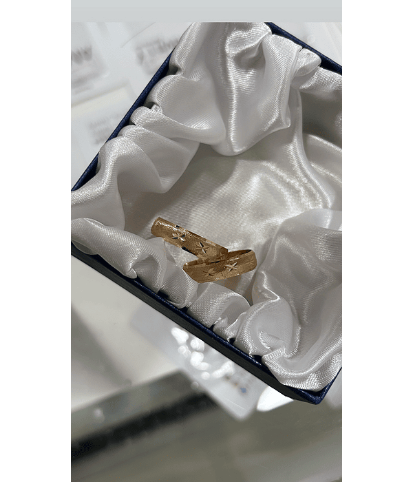 Argollas modelo estrellas 🌟 cod 0250