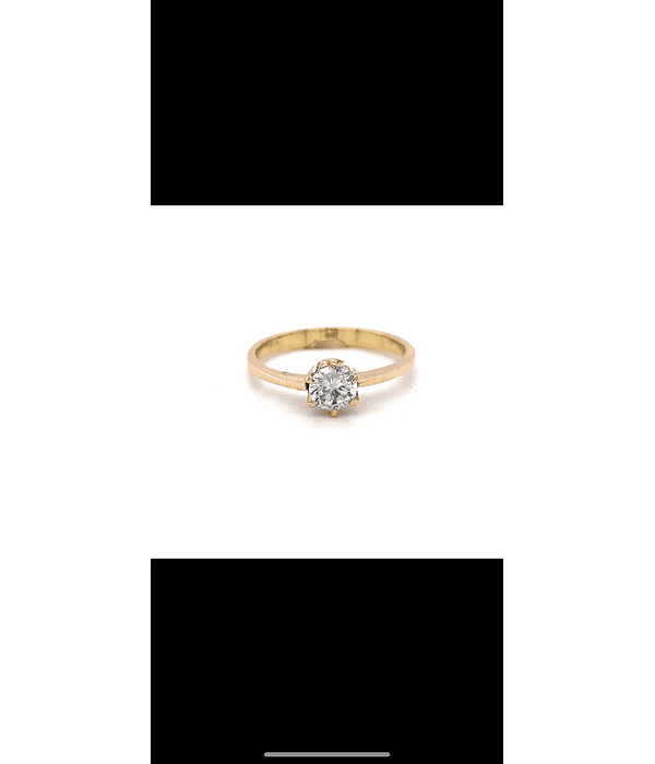 Anillo circón seis puntas 🌺