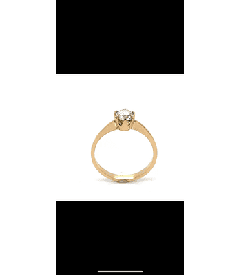 Anillo circón seis puntas 🌺