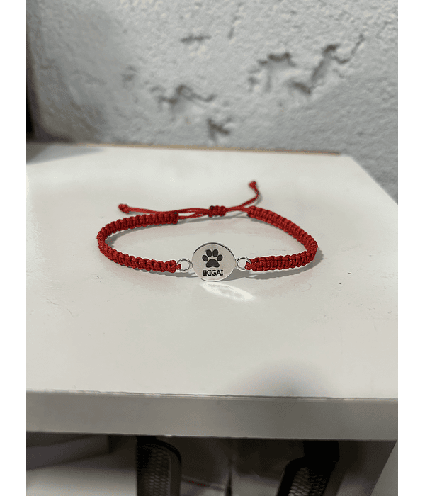 Pulsera hilo dije de plata 950 personalizado 
