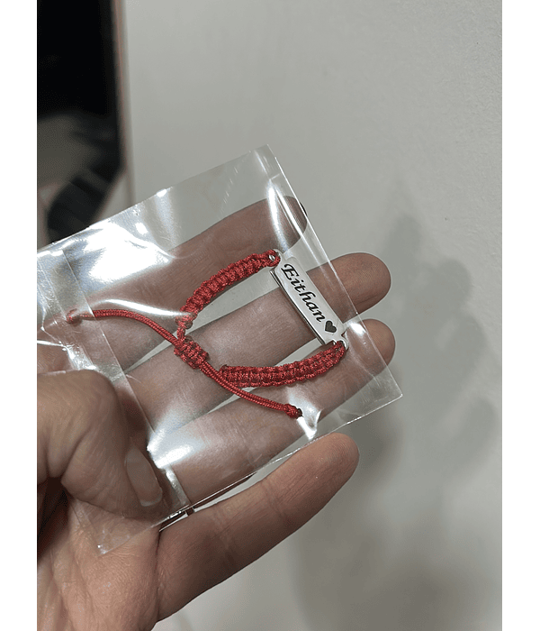 Pulsera plata - Hilo bebe 