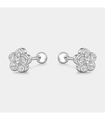 Aro con Tope Flor Circones