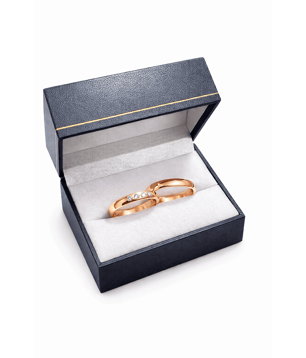 Argollas media caña cuatro circones 3mm - 6grs