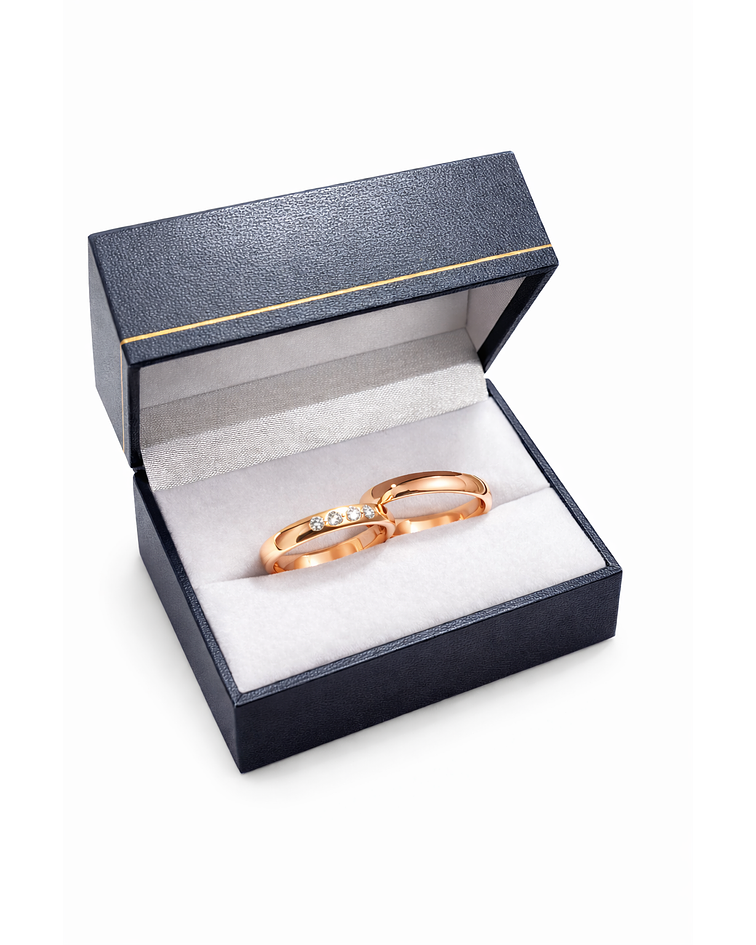 Argollas media caña cuatro circones 3mm - 6grs