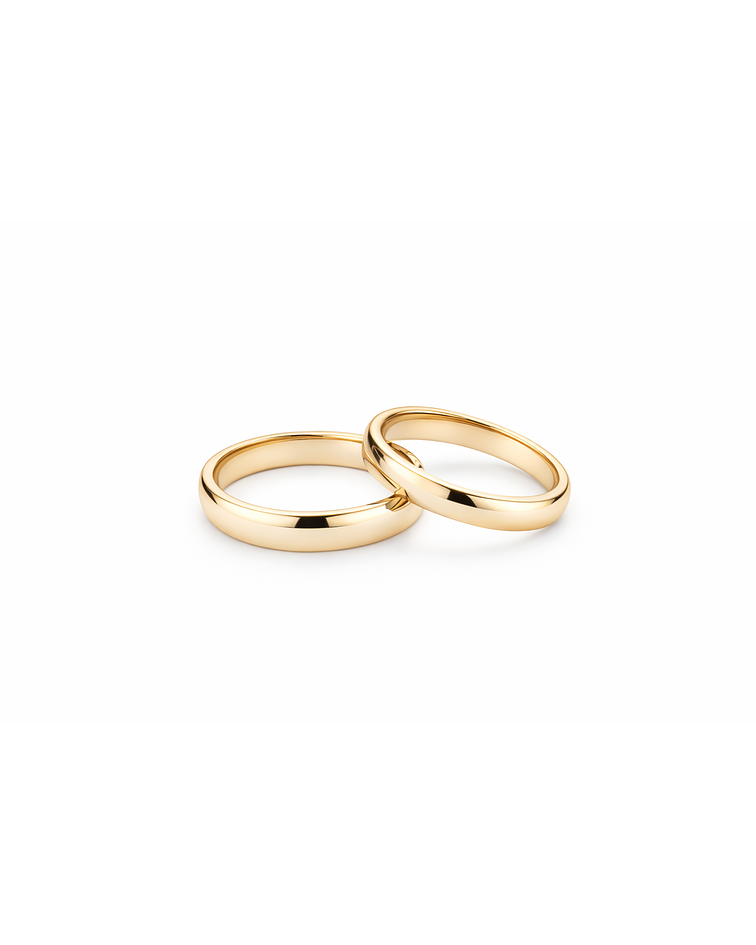 Argollas Media Caña  - 4 mm 