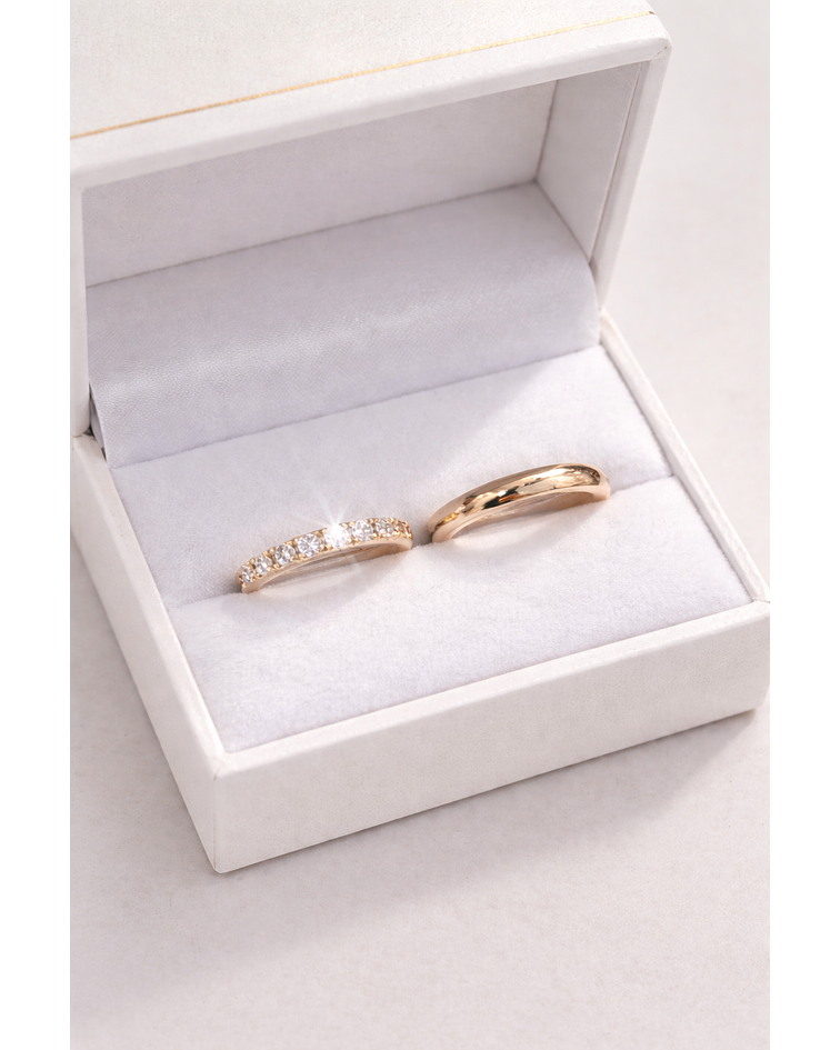 Argollas cintillo y media caña 3 mm ✨