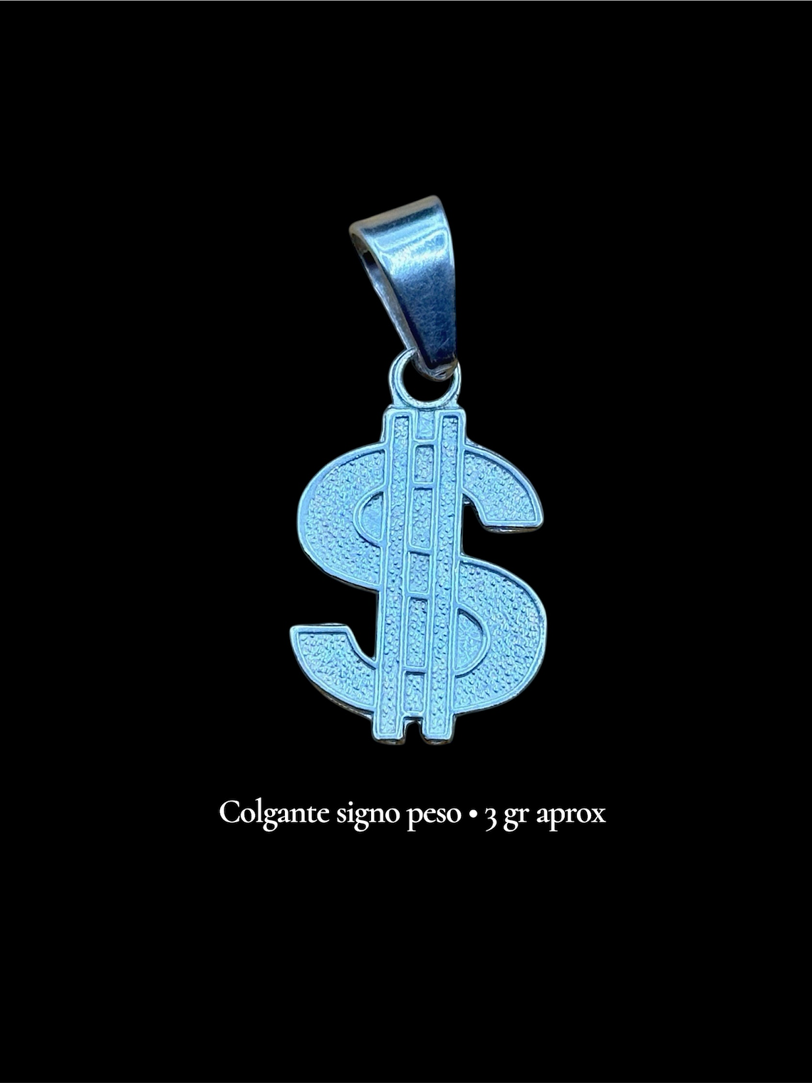 Colgante signo peso 1