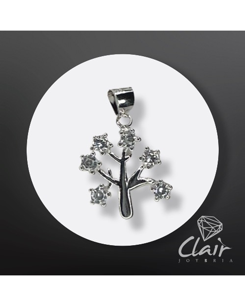 Dije Plata Fina Árbol Con Circones