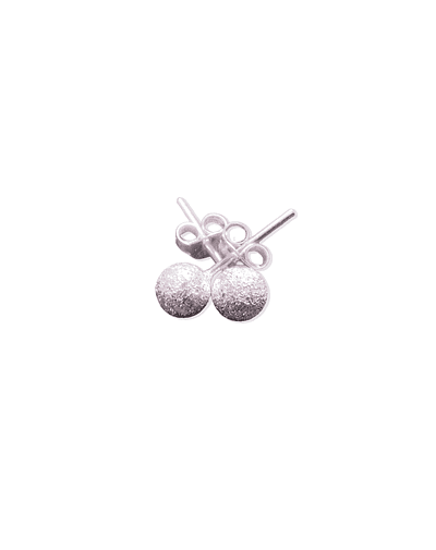 Aros de Plata 925 Bola Texturizada