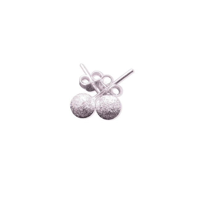 Aros de Plata 925 Bola Texturizada 1