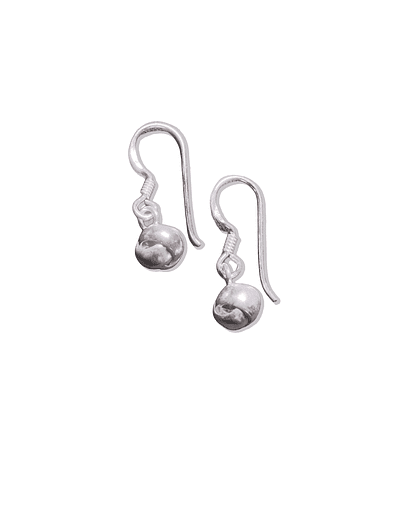 Aros de Plata 925 Bolita Nudo Colgante