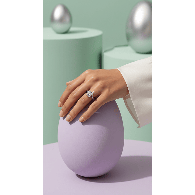 Anillo Plata Fina 925 Circones Ovalado 3