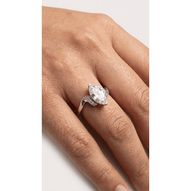 Anillo Plata Fina 925 Circones Ovalado 7