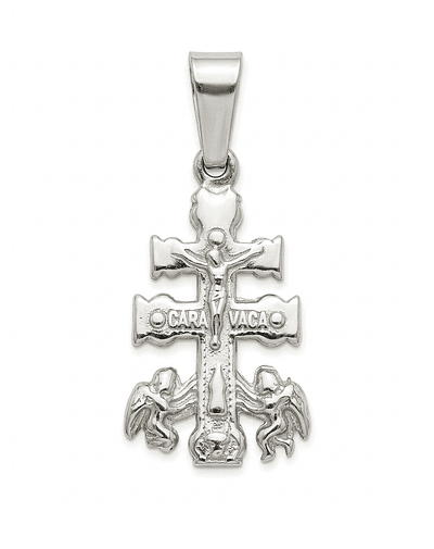 Colgante Cruz de Caravaca en Plata 925